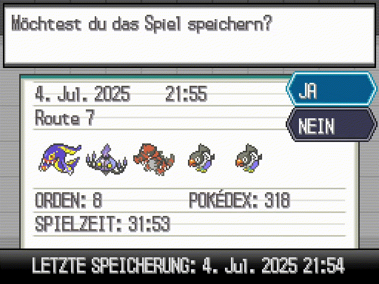 First Save Needle starting position is ←